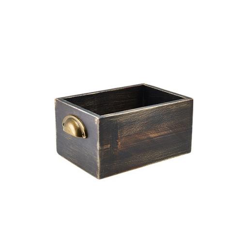 GenWare Black Wash Acacia Wood Display Drawer 21.5 x 15 x 11cm