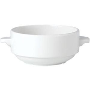Steelite Simplicity White Lugged Stacking Soup Cups 285ml (Box 36)