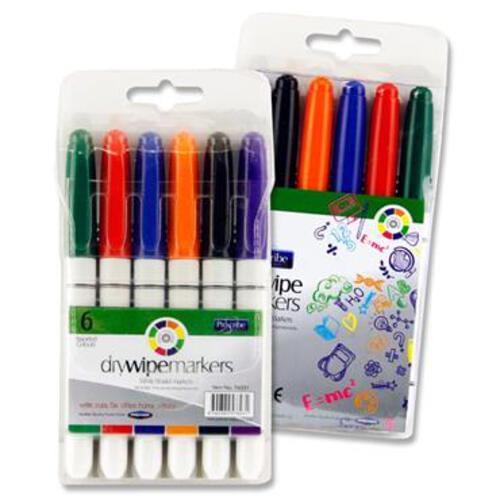 Pro:Scribe Pkt.6 Asst Whiteboard Markers