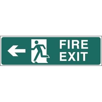 Fire Exit Arrow Left Sign