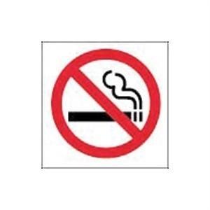 No Smoking Symbol Window Sign