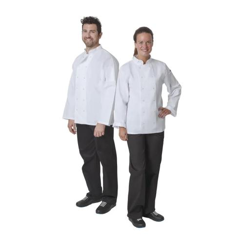 Whites Vegas Unisex Chefs Jacket Long Sleeve White