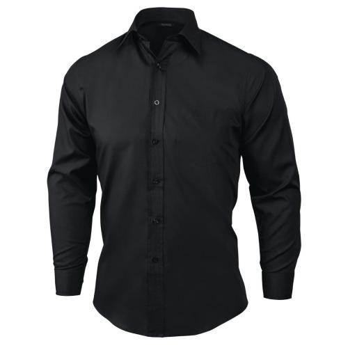 Mens Long Sleeve Shirt Black  