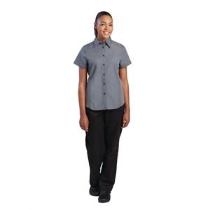 Chef Works Ladies Cool Vent Chefs Shirt Grey
