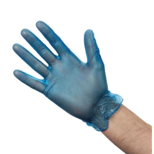 Blue Vinyl Gloves - Powdered ( 10 boxes per case)