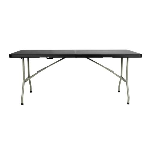 Bolero Centre Folding Utility Table 6ft Black
