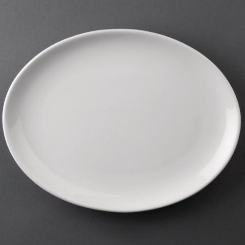 Olympia Athena Oval Coupe Plates 254 x 197 mm (Pack of 12)