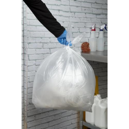 Jantex Light Duty Recycled Bin Bag 10kg 80ltr Clear Pack of 200