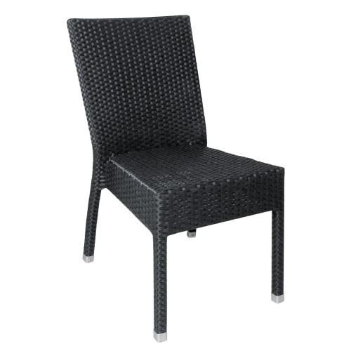 Bolero Wicker Side Chair (Dark Grey) (Pack 4)