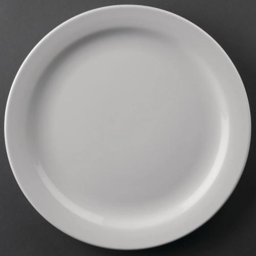 Olympia Athena Narrow Rimmed Plates 226mm (Pack of 12)