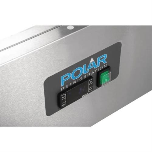 Polar GSeries 3 Door Counter Fridge with Granite Work Top 368Ltr