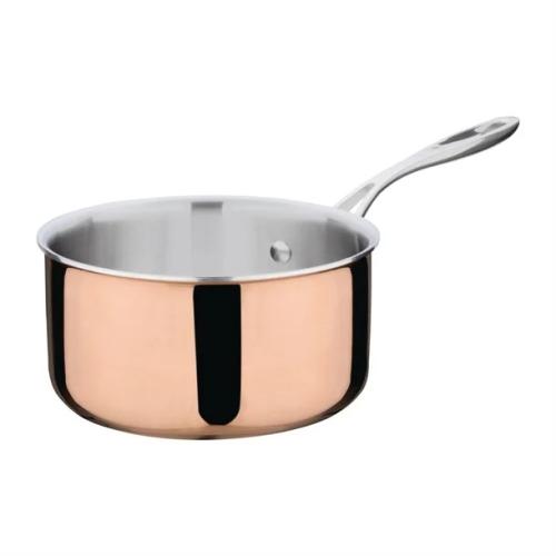 Vogue Copper Tri-Wall Saucepan 18cm