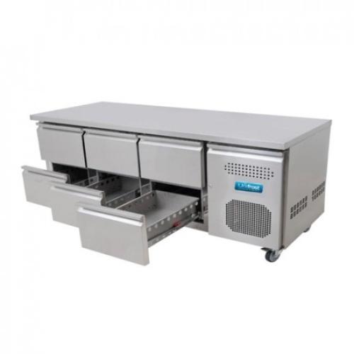Unifrost CR1800FT Six Drawer Flat Top Counter Fridge