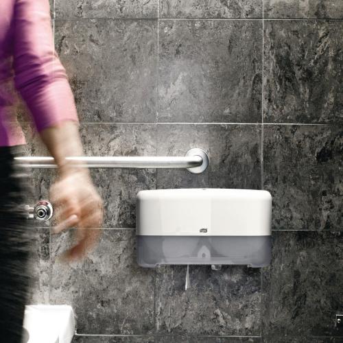 Tork Twin Coreless Midsize Toilet Roll Dispenser