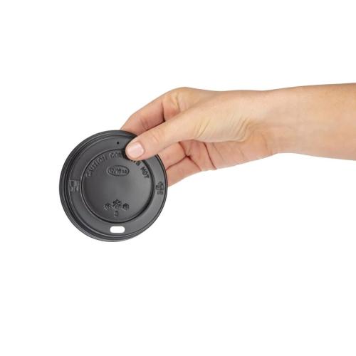 Fiesta Recyclable Coffee Cup Lids Black 12oz and 16oz Pack of 1000
