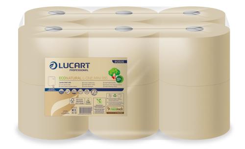Lucart L-One Mini Eco Natural Toilet Paper 180m (12 per case)