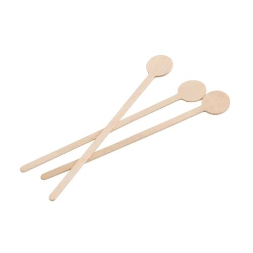 Compostable Wooden Cocktail Stirrers 150mm Pack of 100