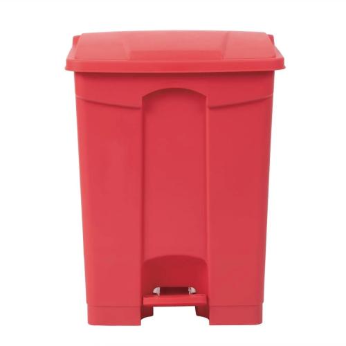 Jantex Kitchen Pedal Bin Red 65Ltr