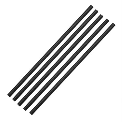 Compostable Paper Straws Black 8 Pack of 250