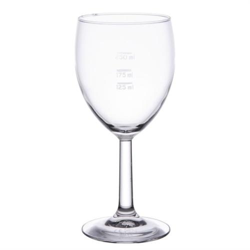 Arcoroc Savoie Grand Vin Wine Glasses 350ml CE Marked at 125ml 175ml and 250ml (48PC)