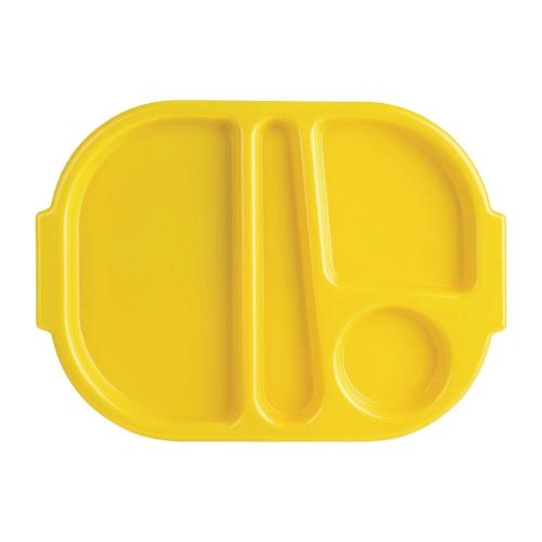 Food Compartment Trays Small. Pack quantity: 10. Yellow