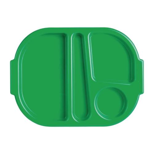 Food Compartment Trays Small. Pack quantity: 10. Green