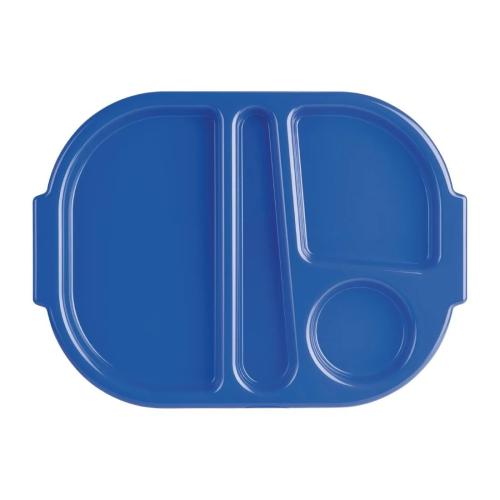 Food Compartment Trays Small. Pack quantity: 10. Blue