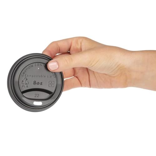 Fiesta Compostable Coffee Cup Lids 225ml 8oz Pack of 1000