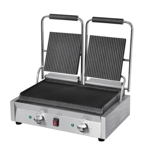 Buffalo Bistro Contact Grill - Double (Ribbed/Ribbed)