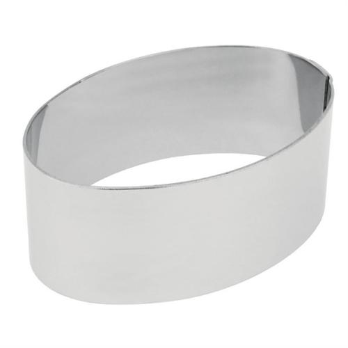 Oval Mini Gateaux Mould 75 x 45mm. 30mm deep.