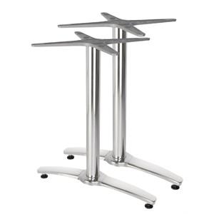 Bolero Aluminium Twin Leg Table Base (Pack of 2)
