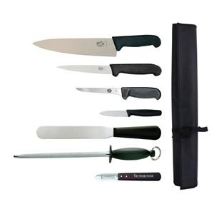 Victorinox Knife Set 7 Piece With 21cm Chefs Knife and Wallet