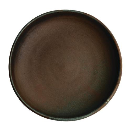 Olympia Canvas Coupe Bowl Glazed Edge Green Verdigris - 230mm (Box 6)