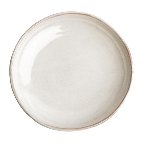 Olympia Canvas Coupe Bowl Glazed Edge Murano White - 230mm (Box 6)