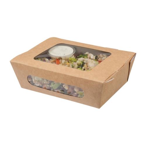 Zest Tuck Top Salad Pack Small Kraft (Pack 250)