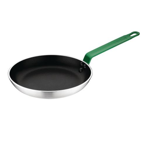 Hygiplas Non-Stick Frying Pan with Green Handle 24cm