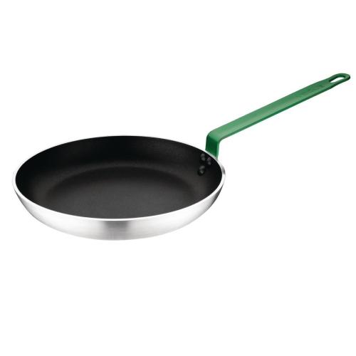Hygiplas Non-Stick Frying Pan with Green Handle 28cm