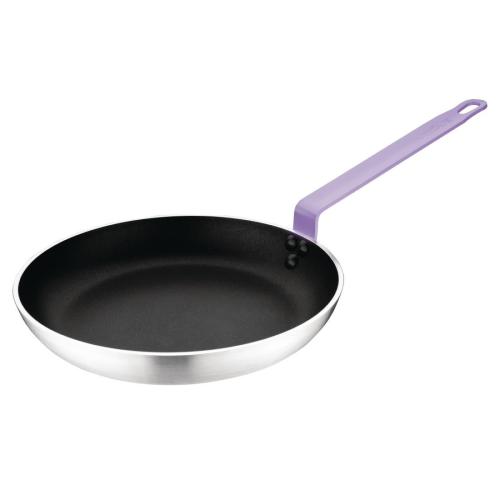 Hygiplas Non-Stick Frying Pan with Purple Handle 24cm