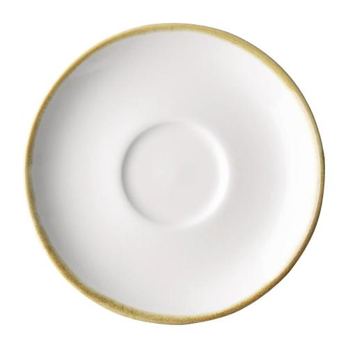 Olympia Kiln Cappuccino Cup Saucer Chalk 140mm (Pack of 6)