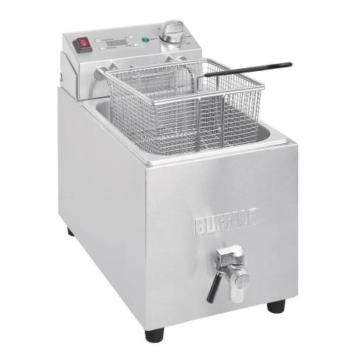 Buffalo Single Fryer - 1x8Ltr 2.9kW with Timer