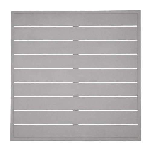 Bolero Aluminium Square Table Top Light Grey 700mm