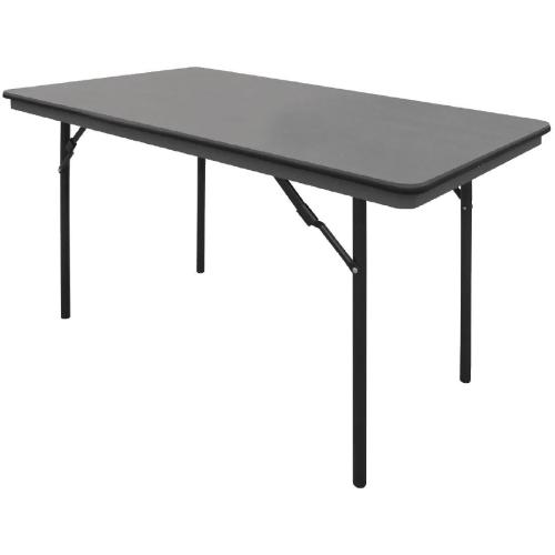 Bolero ABS Rectangular Folding Table Grey 4ft