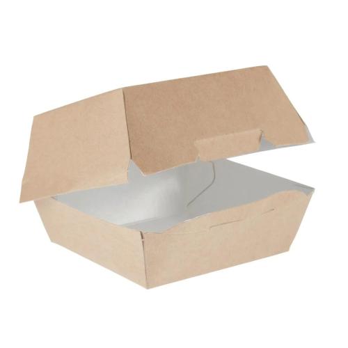 Compostable Kraft Burger Boxes Small 108mm (Pack of 250)