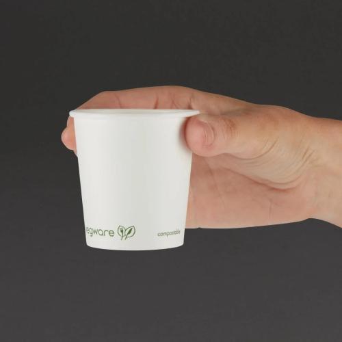 Vegware Compostable Espresso Cups Single Wall 114ml 4oz Pack of 1000
