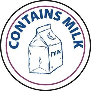 Vogue Food Allergen Label Milk (1000pp)
