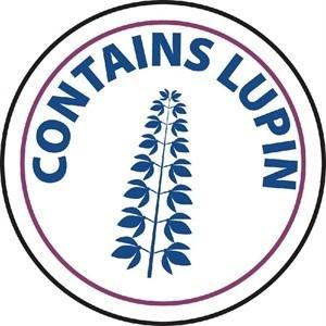 Vogue Food Allergen Label Lupin (1000pp)