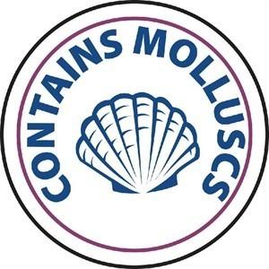 Vogue Food Allergen Label Molluscs (1000pp)