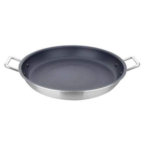 Vogue Aluminium Non-stick Teflon Paella Pan 35cm