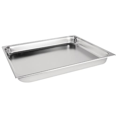 Stainless Steel Gastronorm Pan - 2/1 Double Full Size 65mm deep