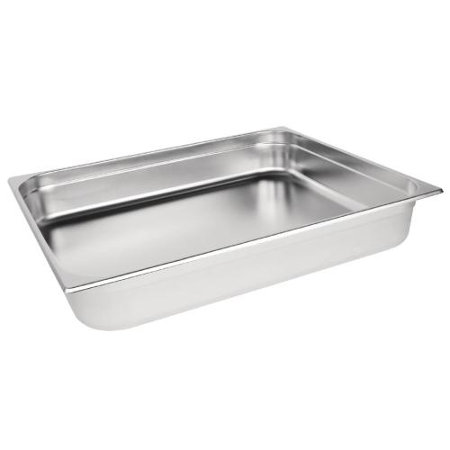 Stainless Steel Gastronorm Pan - 2/1 Double Full Size 100mm deep